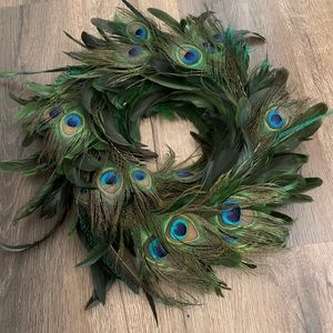 Peacock Feather Wreath